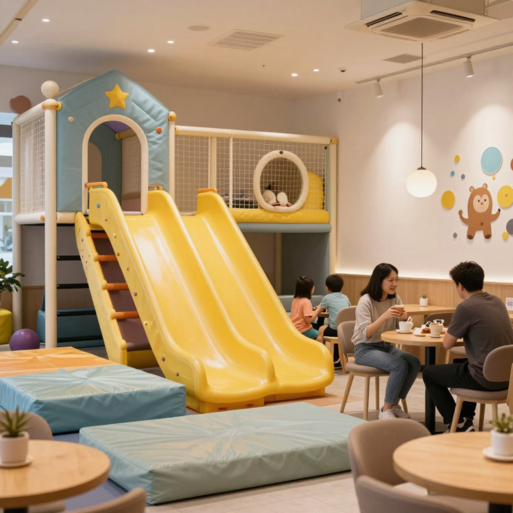 indoor playground cafe
